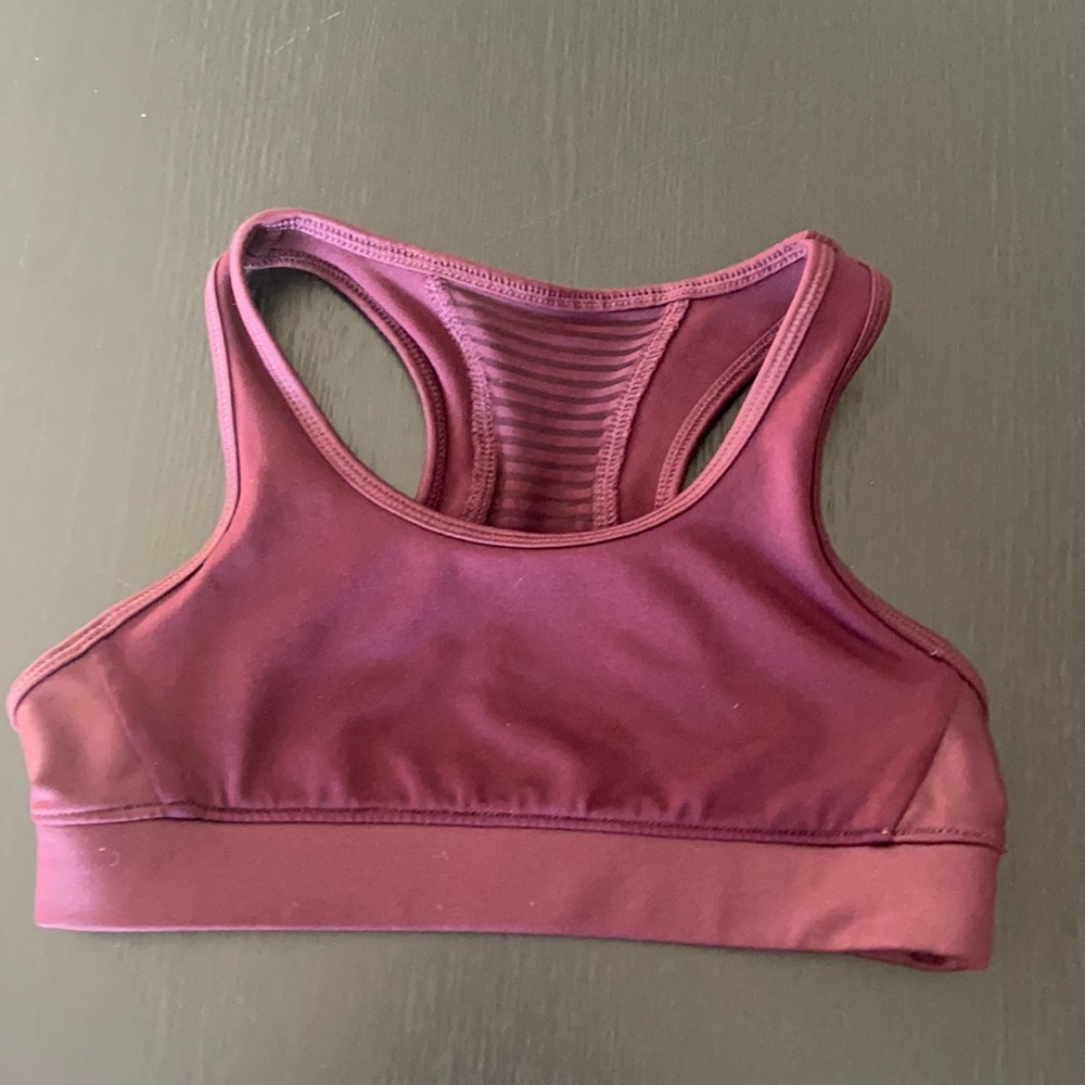 Old Navy Active Girls Burgundy Racerback Sports Bra Top in Size Medium 8